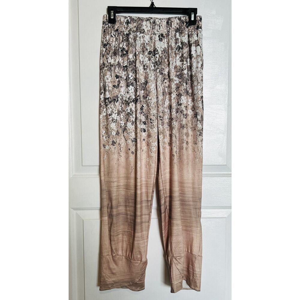 LA Boutique Silky Satin Sleep Pants Lounge Lightweight Casual NWT Size Large